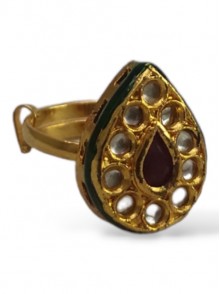 Kundan Finger Ring